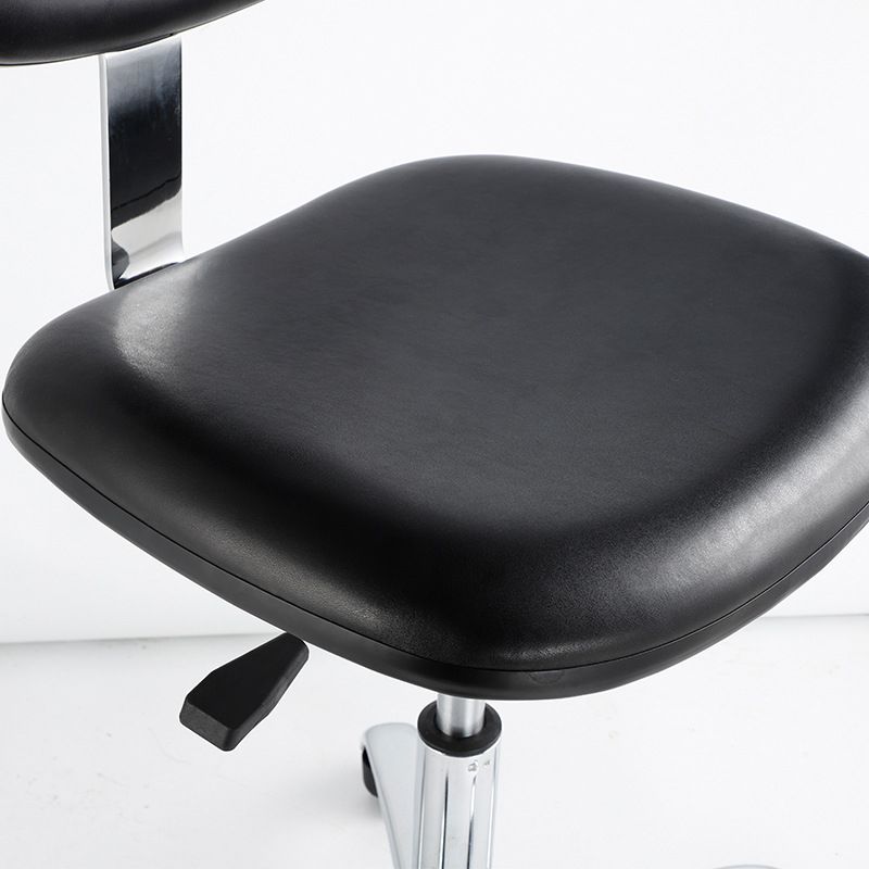 Modern Desk Chair Leather Office Chair Low-Back Chair with Wheels