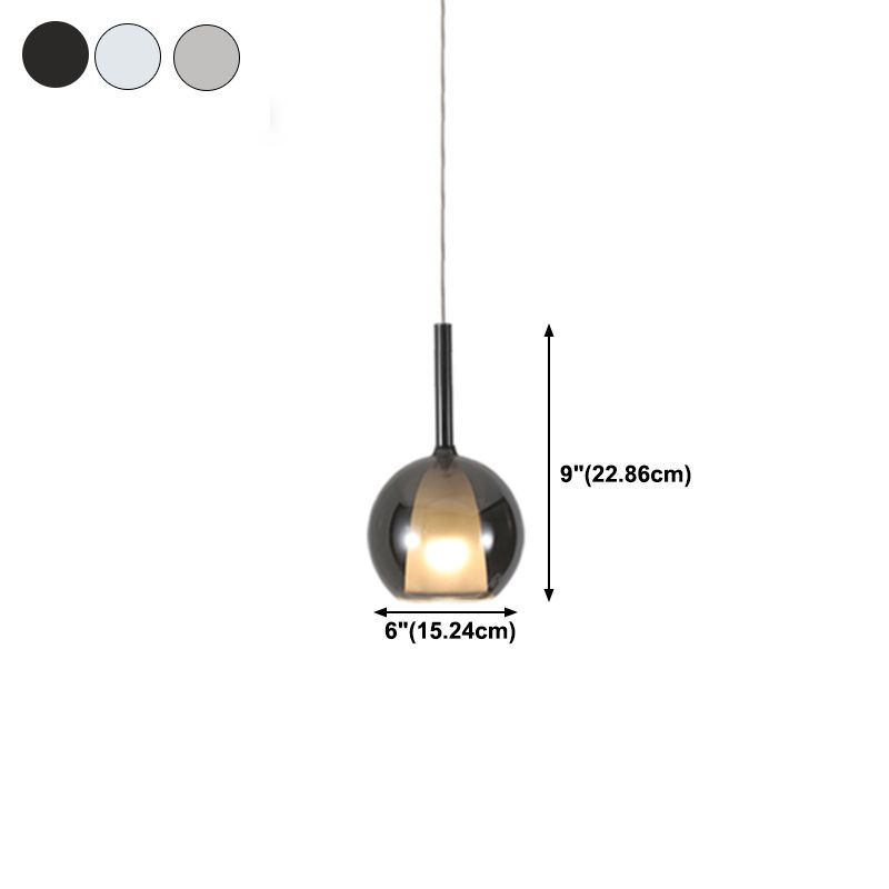 Glass Hanging Pendant Light Modern Style Suspension Pendant Light for Dining Room