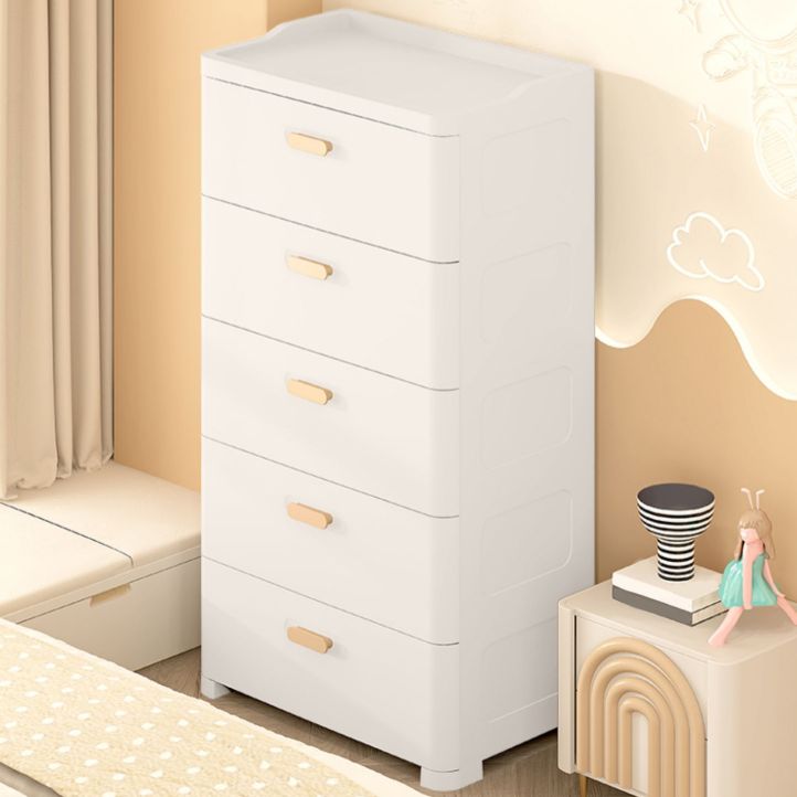 Ultra Modern Kids Dresser Set Plastic Vertical Kids Furniture for Bedroom