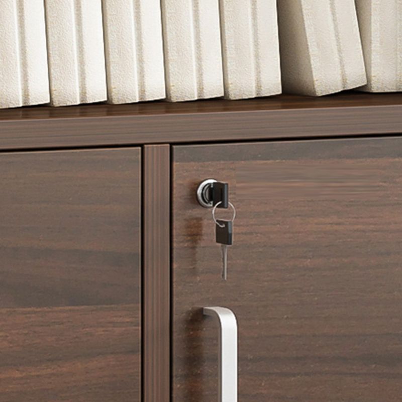 Modern Vertical Filing Cabinet Locking Detail Wooden File Cabinet with Storage Shelves