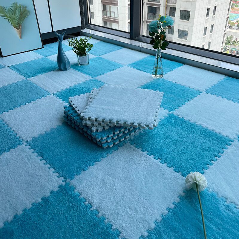 Dark Color Level Loop Carpet Tile Non-Skid Interlocking Bedroom Carpet Tiles