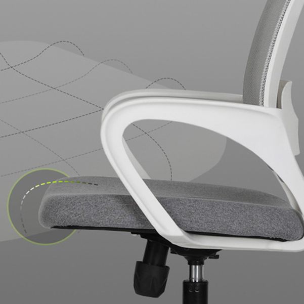 Modern Computer Chair Fixed Armrest Chair Nylon Desk Chair with Wheels