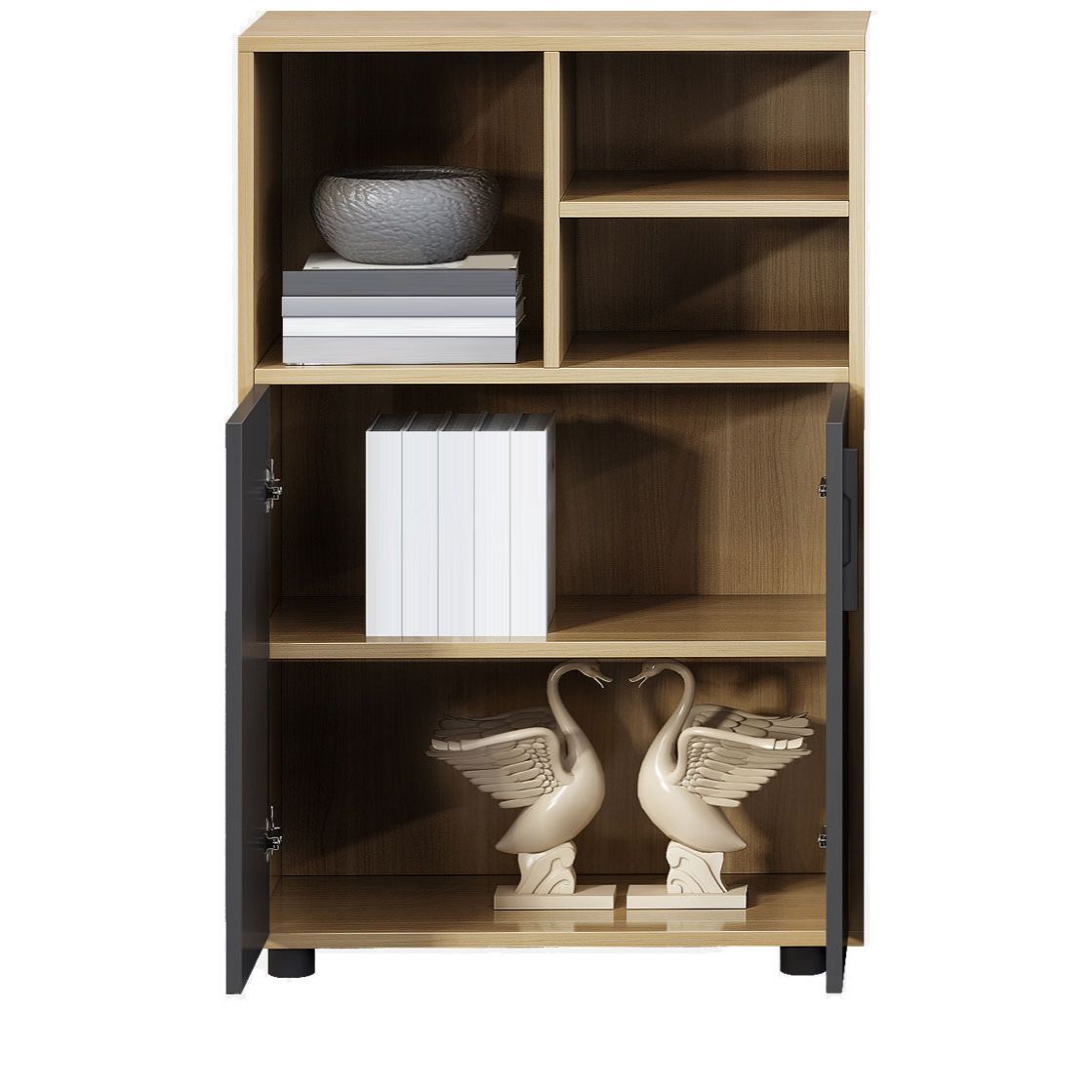 Contemporary Style Filing Cabinet Wood Storage Lateral Filing Cabinet