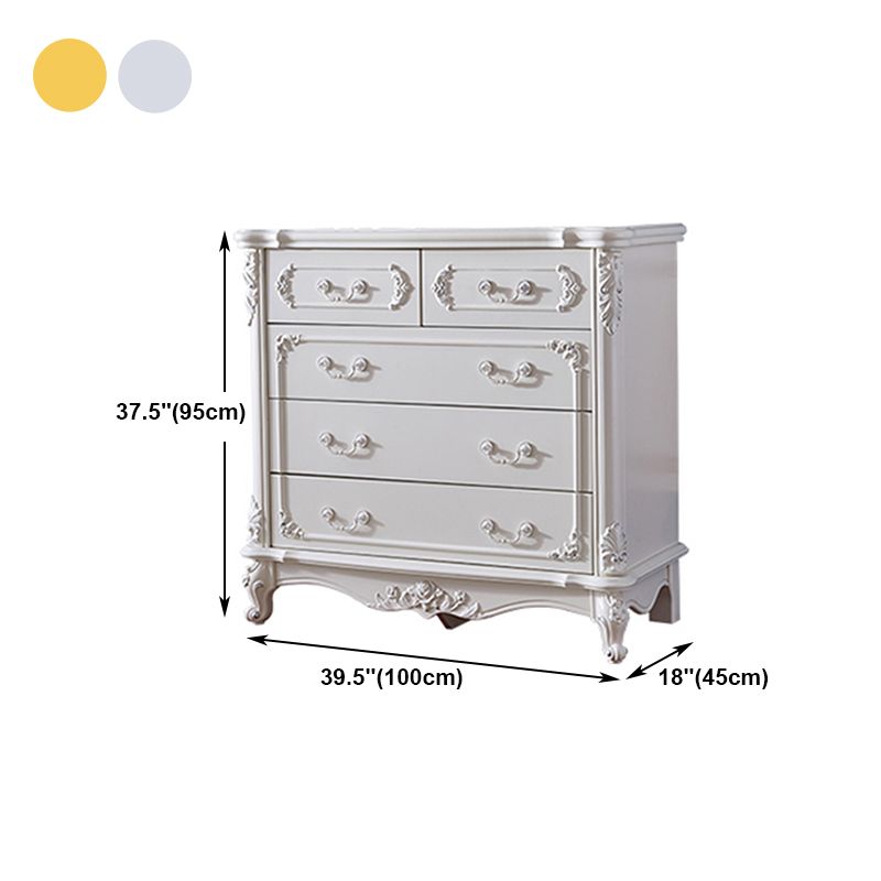 Modern Style Engineered Wood Buffet Sideboard White Buffet Server for Dining Room