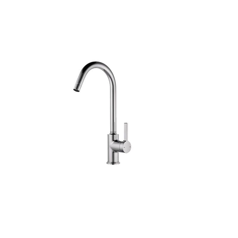 Modern Style Bar Faucet Copper Gooseneck Lever Handle Bar Faucet