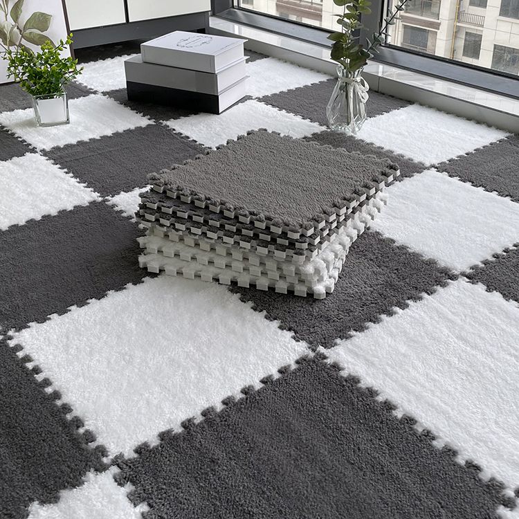 Dark Color Level Loop Carpet Tile Non-Skid Interlocking Bedroom Carpet Tiles