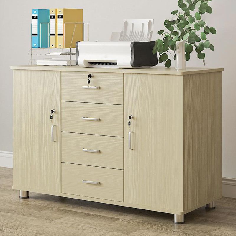 Contemporary Style Lateral Filing Cabinet Metal Filing Cabinet with Lock and Storage