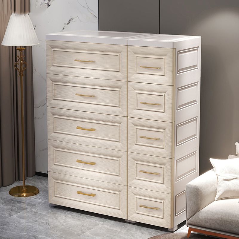 Plastic Youth Armoire with Drawer Contemporary Bedroom Armoire