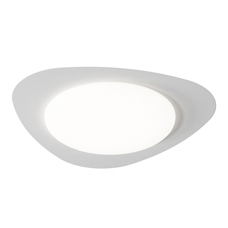 Modern Ceiling Mount Light White Ceiling Light with Acrylic Shade for Bedroom