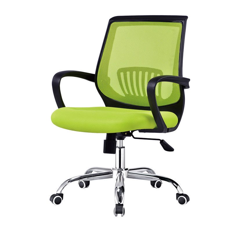 Contemporary Arm Chair Fixed Arms Lumbar Support Office Chair