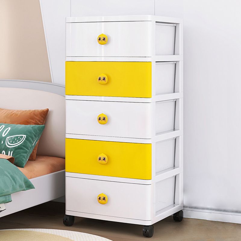 Ultra Modern Vertical Kids Dressers Plastic Nursery Dresser with Drawers for Home