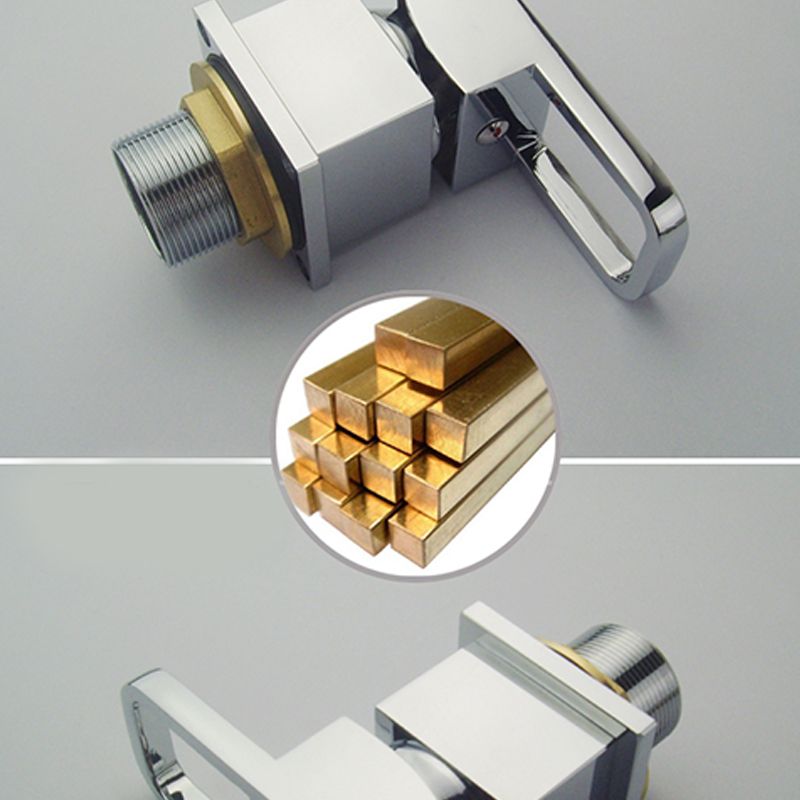 Modern Brass Roman Bathtub Faucet Waterfall Spout Tub Faucet