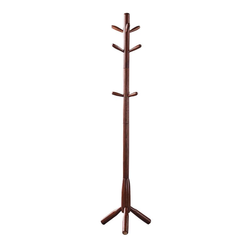 71"H Solid Wood Coat Rack European Style Hanger Ash Wood Modern Hall Tree