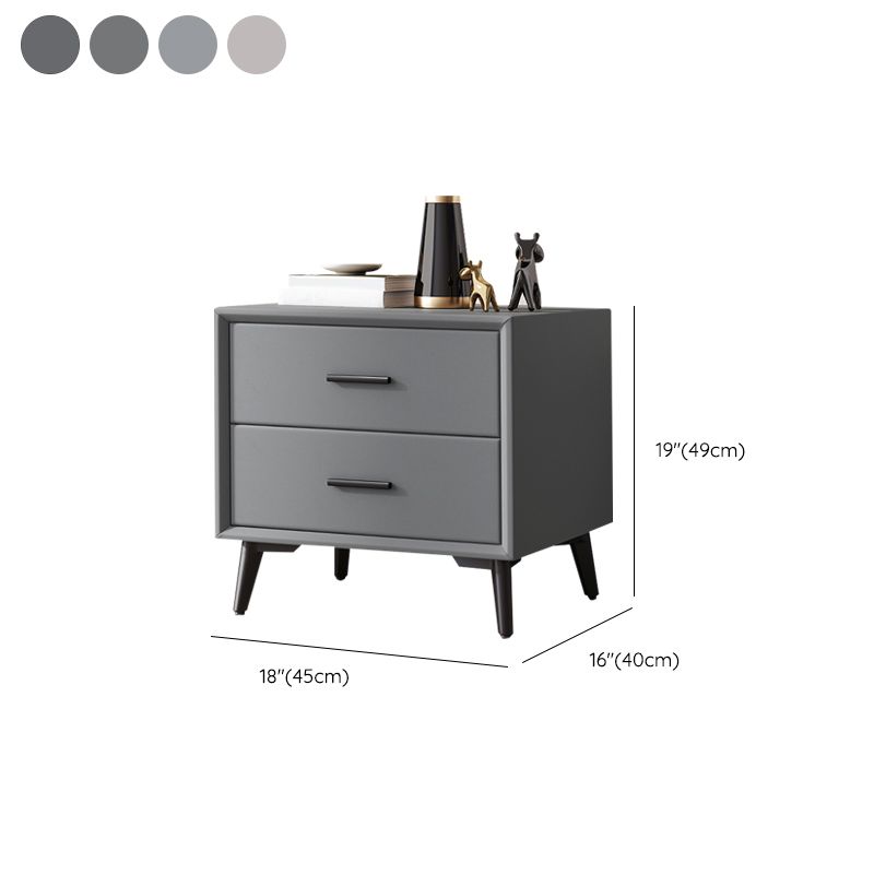 Contemporary Accent Table Nightstand Drawer Storage Nightstand