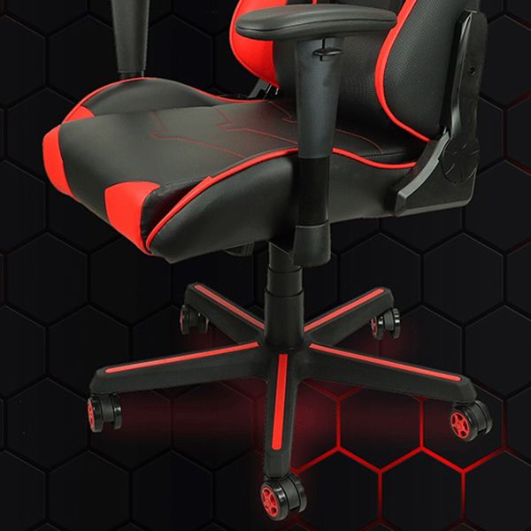 Contemporary PU Computer Chair Ergonomic Swivel with Wheels Desk Chair