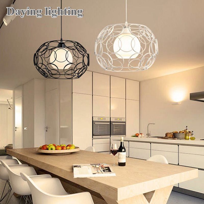 Drum Pendant Lighting Industrial Ceiling Lights Metal 1 Light Pendant Lighting Fixtures