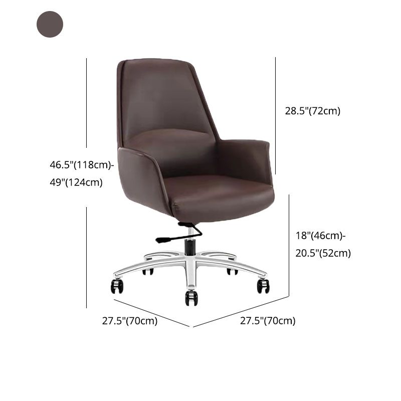 Mid / High Back Office Chair Rotatable Upholstered Managers Chair with Wheels