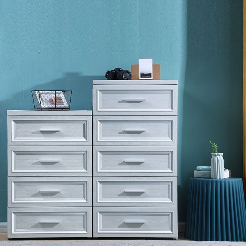 Plastic Kids Nightstand Contemporary Nursery Dresser with Drawers