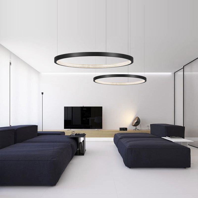 Modern Acrylic Minimalist Chandelier Hanging Ceiling Lights for Living Room Bedroom