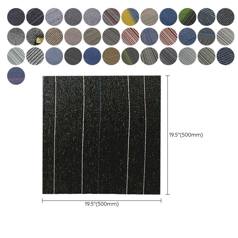 Dark Color Level Loop Carpet Tile Non-Skid Adhesive Tabs Indoor Carpet Tiles