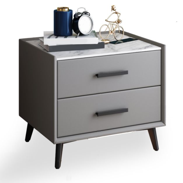 Contemporary Night Table Storage Accent Table Nightstand with 2/3 Drawers for Home