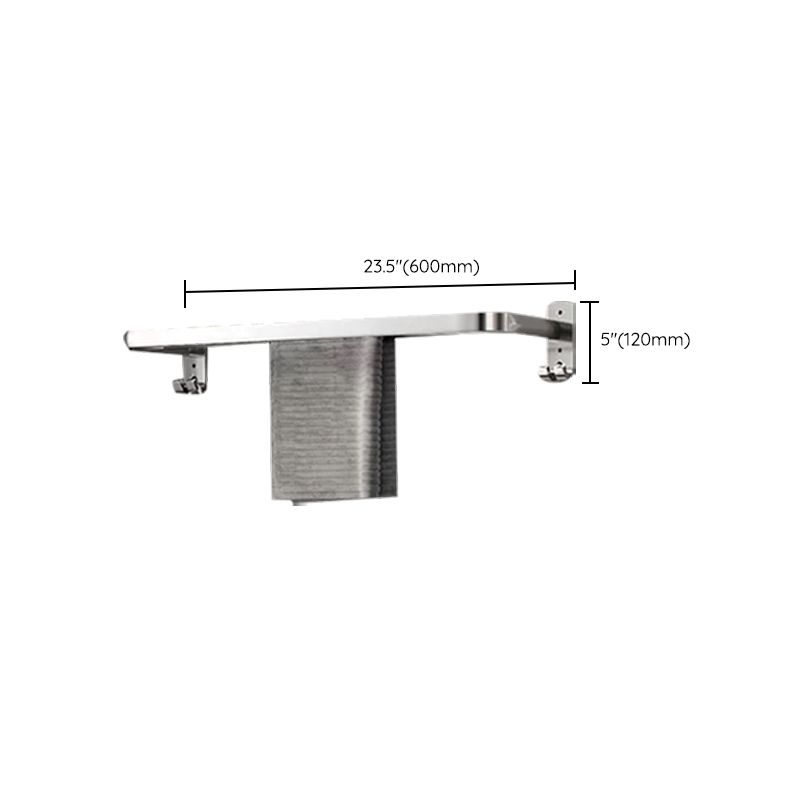 Modern Polished Chrome Bathroom Accessory Set in Stainless Steel