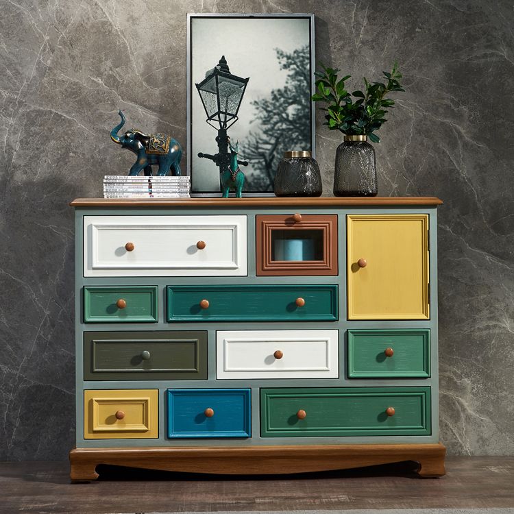 Multi Drawers Classical Storage Chest Wooden Storage Chest for Bedroom