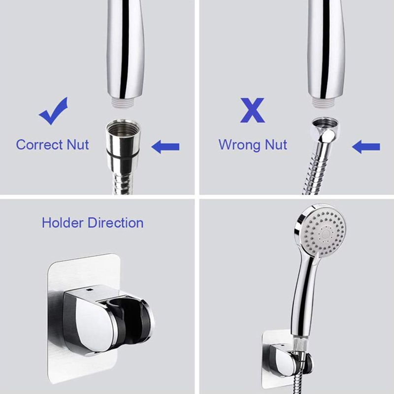 Contemporary Style Shower Head Metal Bathroom Shower Head with Hose