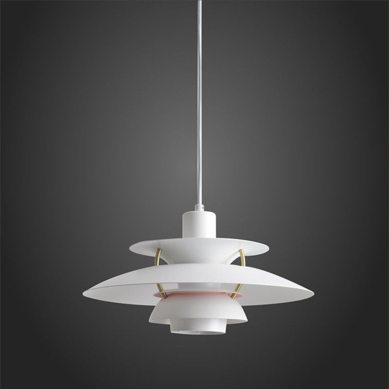 Luminaire pendentif multicouche Macaron Aluminium 1-Light Living Room Hanging Light