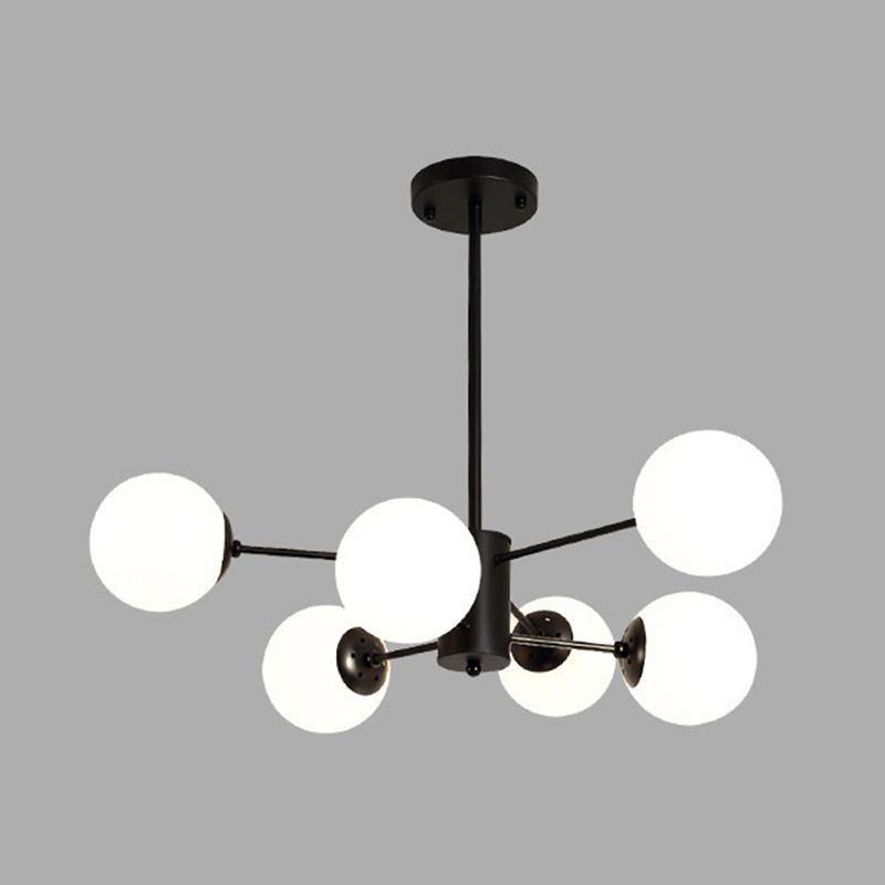 Chandelier de nuance en verre moderne Globe Pendeur de lustre multicer