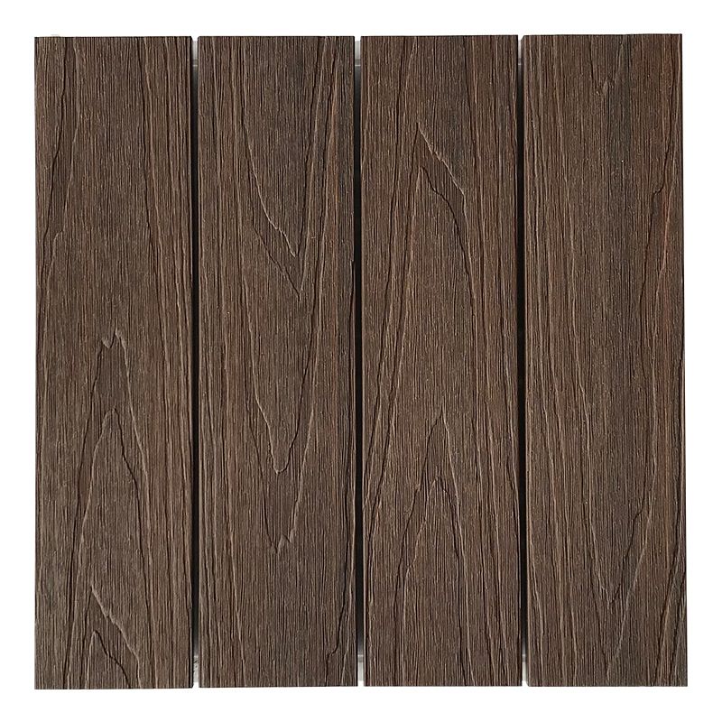 Outdoor Floor Board Wooden Square Stripe Composite Floor Patio