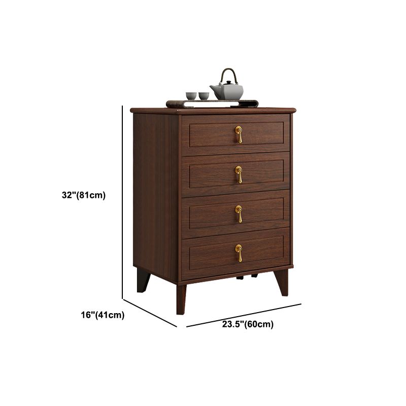 Solid Wood Storage Chest Dresser Modern Bedroom Storage Chest with Drawers