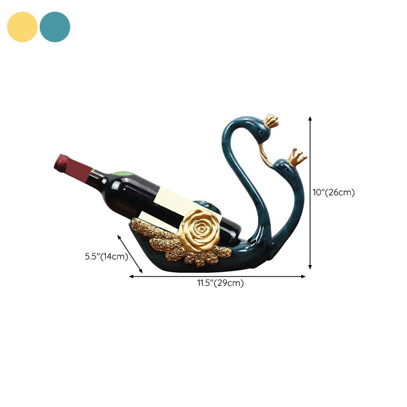 Glam Resin Wine Rack Bottle Tabletop Wine Rack Bottle for Kitchen