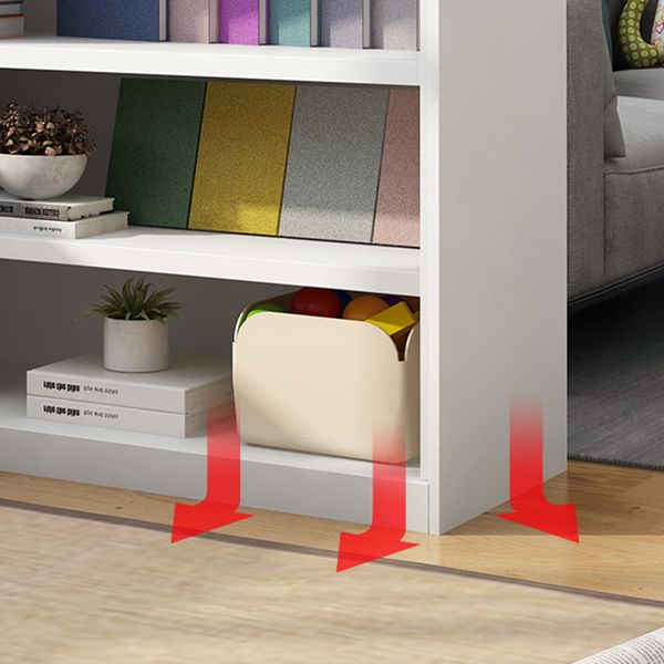 Closed Back Bookshelf Contemporary Style Bookcase for Study Room Office