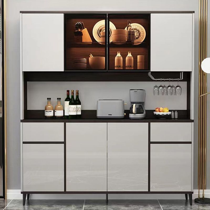 Contemporary Side Board Engineered Wood Sideboard for Kitchen