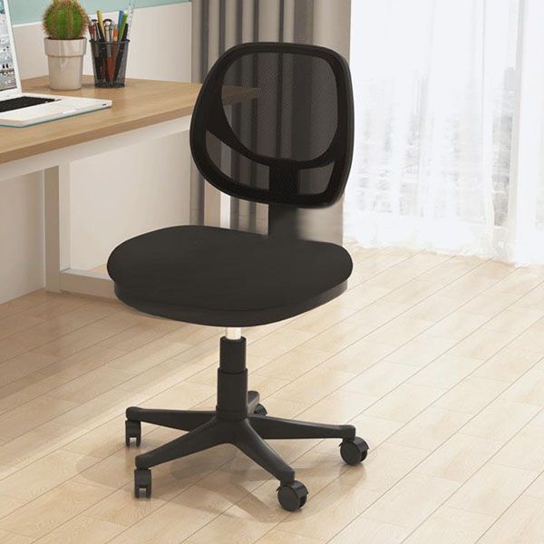 Black Nylon Modern Conference Chair Low Back Mesh Conference Chair