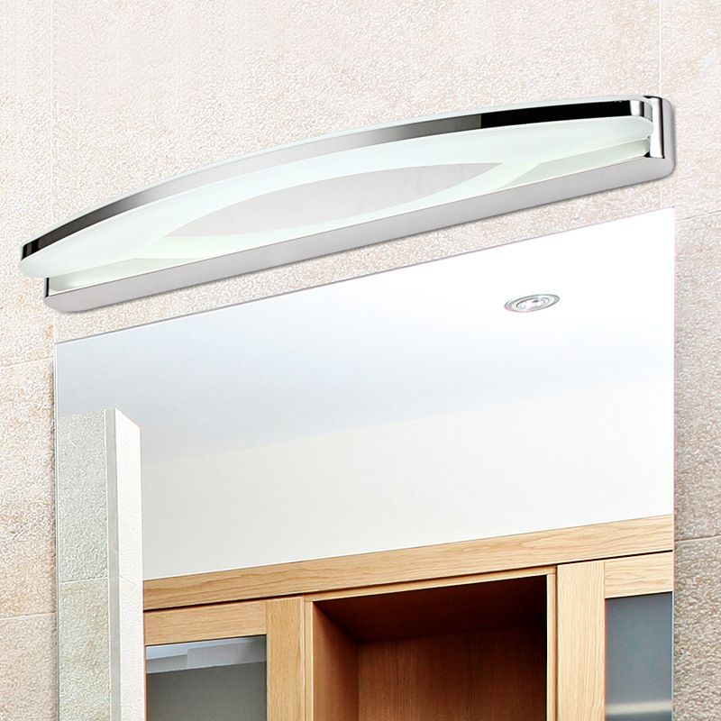 Modern Style Mirror Cabinet Bathroom Wall Lights Steel Linear Shade LED Ambient Vanity Lighting