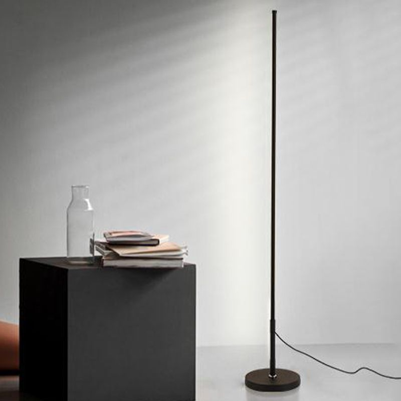 Nordic Linear Floor Lamp Metal 55" High LED Floor Light for Living Room