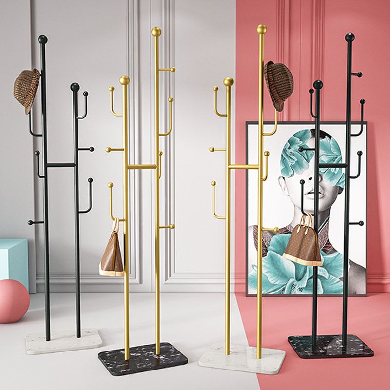 Glam Coat Hanger Metal No Distressing Free Standing Coat Rack