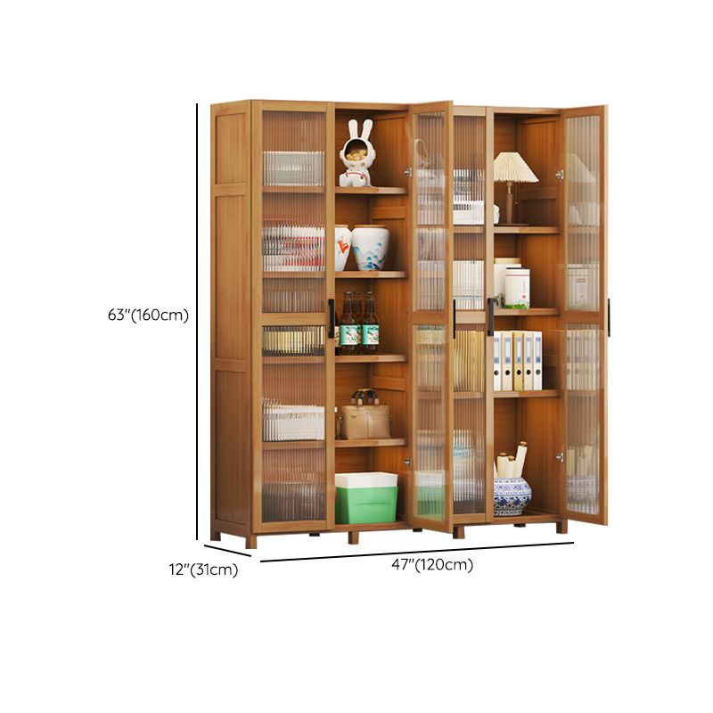 Contemporary Display Stand Bamboo Buffet Cabinet for Dining Room