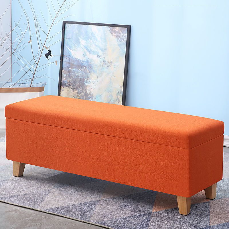 Modern Seating Bench Foam Cushioned Bench with Flip Top for Bedroom