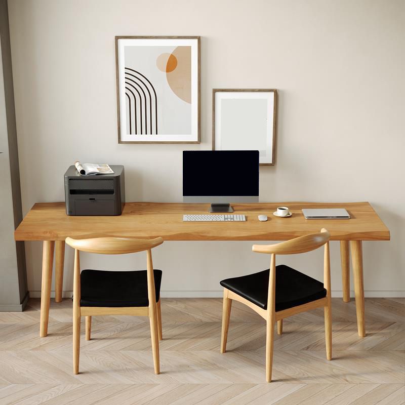 Contemporary Solid Wood Office Desk Rectangular Writing Desk for Office