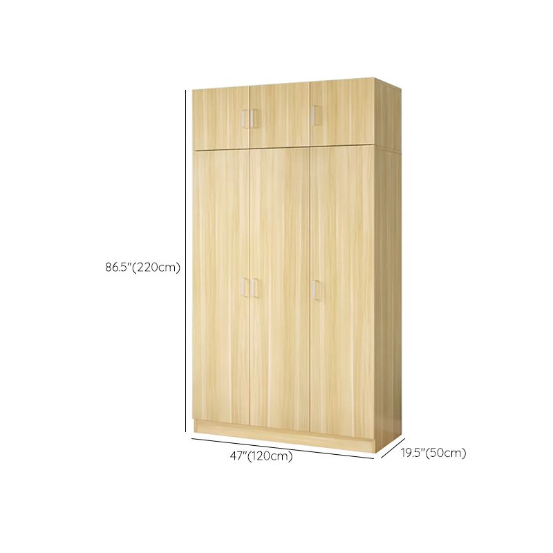 Matte Modern Coat Locker Wood High Gloss Kids Closet with Garment Rod