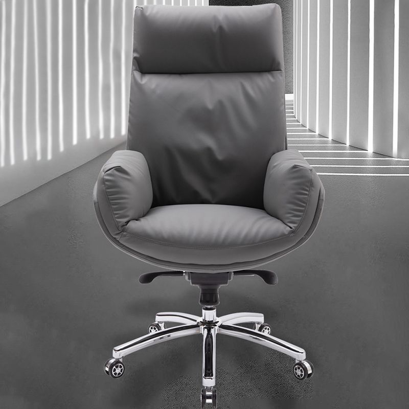 Modern Leather Office Chair No Distressing Ergonomic Desk Chair