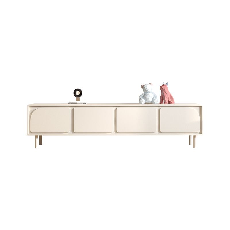 Contemporary TV Stand Console White Media Console for Living Room