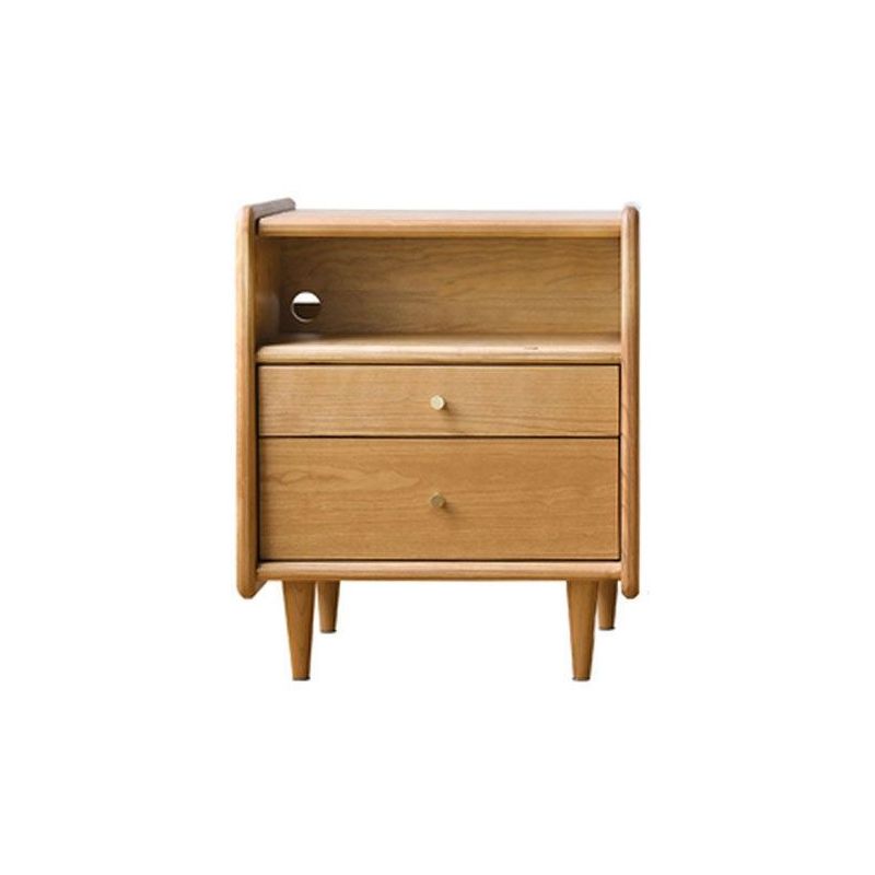 Contemporary Bedside Cabinet Solid Wood Night Table for Bedroom