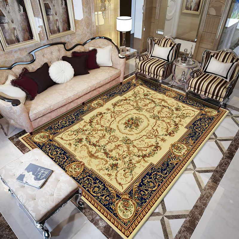 Vintage Western Rug Multicolor Floral Printed Area Carpet Easy Care Washable Indoor Rug for Decoration