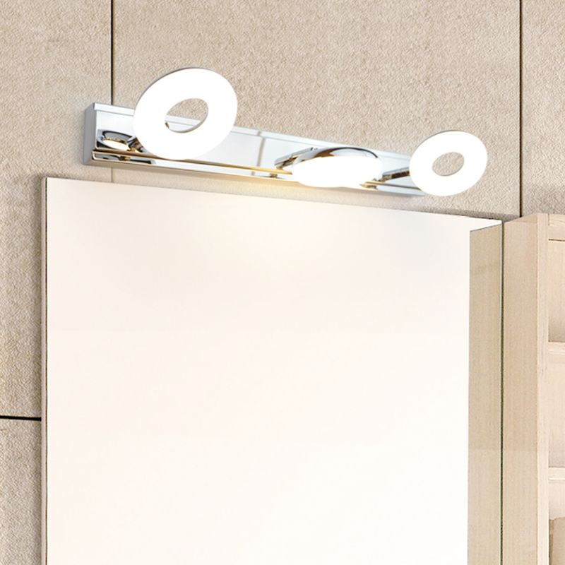 Modern Simple Mirror Lamp Farmant roestvrij staal verstelbare make -up spiegellicht voor badkamer