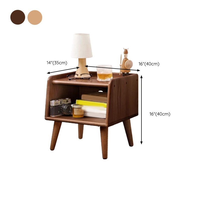 Solid Wood Bedside Table for Nursery Modern & Contemporary Kids Nightstand