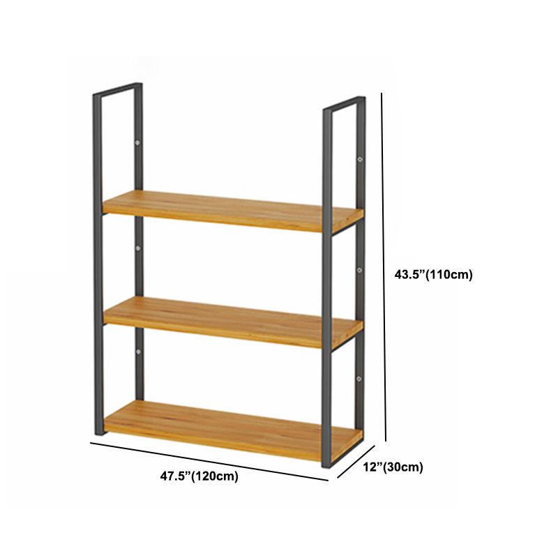 Modern Natural Floating Book Shelf Coffee Shop 43.3" H Bookshelf